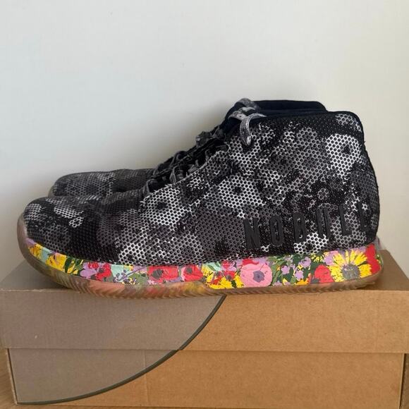 NOBULL Court Mid Top ‘Black Floral’ Men Sneakers - SZ Men 11.5 - Women 13 main image 7